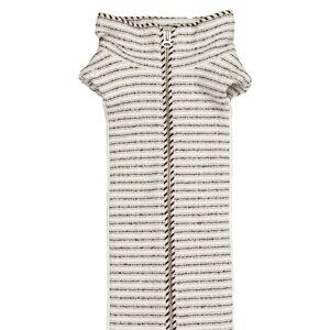 Veronica Beard | Striped Tweed Dickey Jacket Insert | Cream and Black | One Size